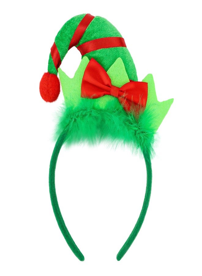 Semato Christmas Elf Headband for Women and Girls Holiday Party Headband Christmas Elf Headpiece Elf Hat - Image 1